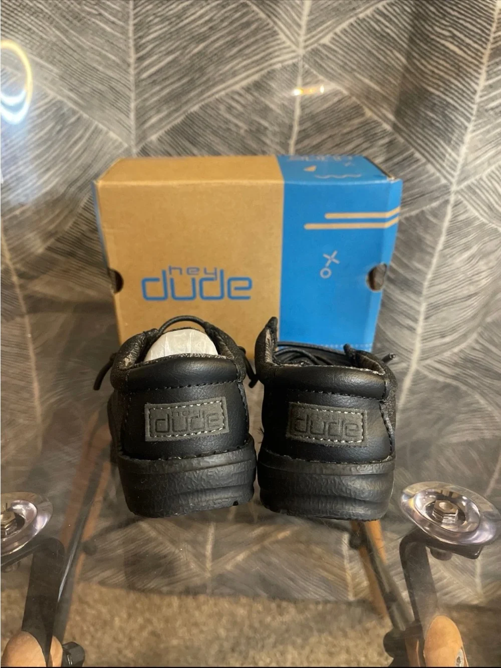 Hey Dude Kids Black Slip-On Casual Shoes